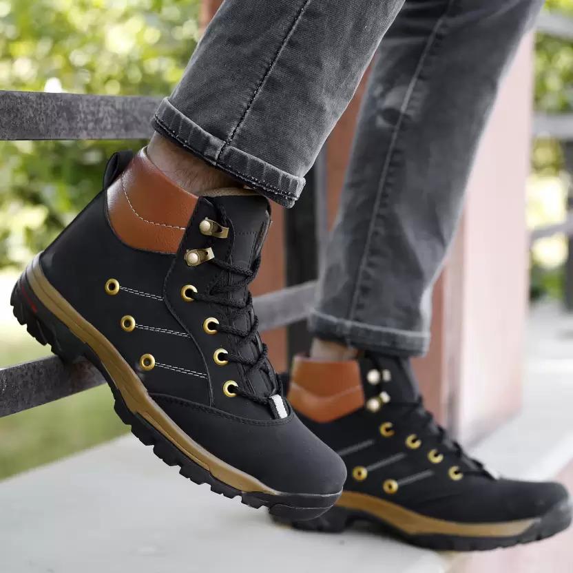 Elegant Men’s Formal Shoes | Premium Lace-Up | Comfortable Office & Party Wear. Trendy Dailywear Mens Casual Boots