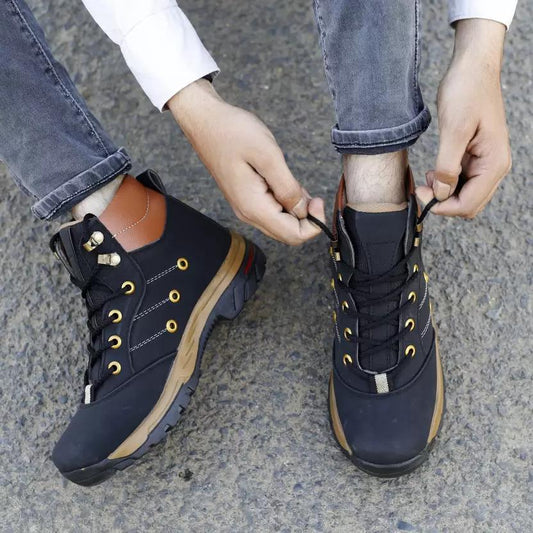 Elegant Men’s Formal Shoes | Premium Lace-Up | Comfortable Office & Party Wear. Trendy Dailywear Mens Casual Boots